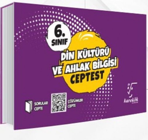 6. Sınıf Din Kültürü ve Ahlak Bilgisi Cep Test Karekök Yayınları