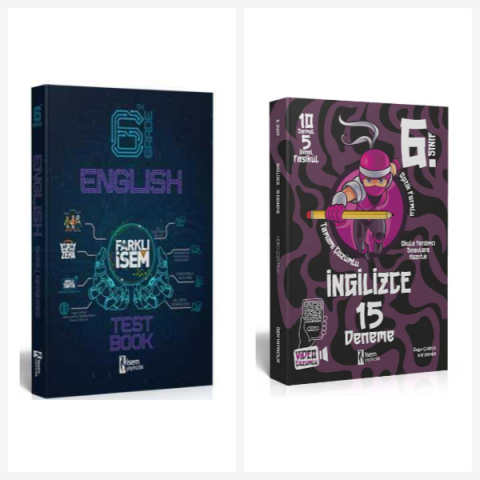 6. Sınıf Farklı İsem İngilizce Soru Bankası ve Deneme Seti İsem Yayıncılık
