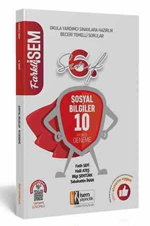 6. Sınıf Farklı İsem Sosyal Bilgiler Tamamı Çözümlü 10 Fasikül Deneme İsem Yayıncılık
