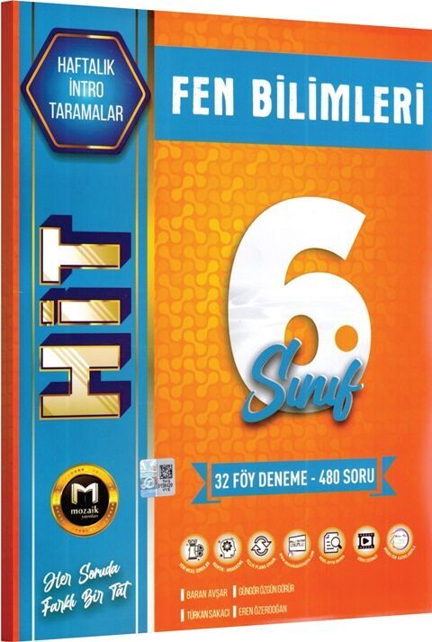 6. Sınıf Fen Bilimleri HİT 32 Deneme Mozaik Yayınları