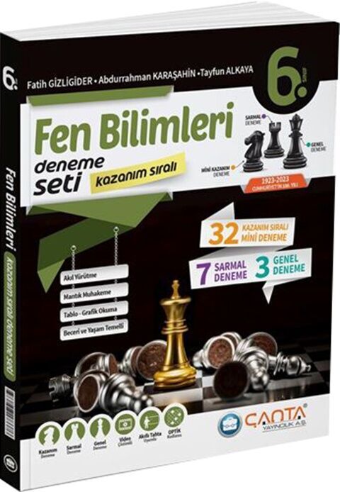 6. Sınıf Fen Bilimleri Kazanım Sıralı Deneme Seti Çanta Yayınları