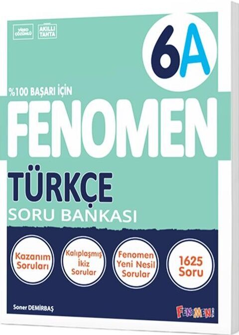 6. Sınıf Fenomen Türkçe A Soru Bankası Fenomen Yayınları