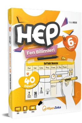 6. Sınıf Haftalık HEP Fen Bilimleri 40 Deneme Hiper Zeka Yayınları