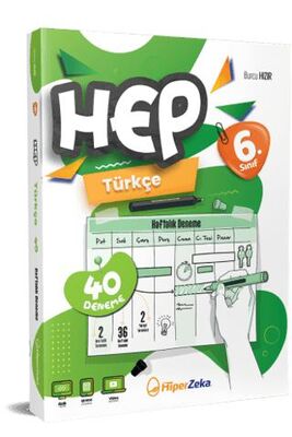 6. Sınıf Haftalık HEP Türkçe 40 Deneme Hiper Zeka Yayınları