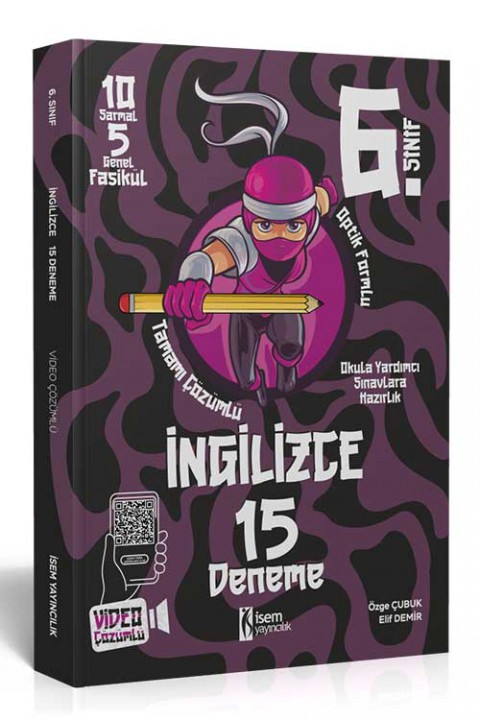 6. Sınıf İngilizce 15 Deneme İsem Yayıncılık