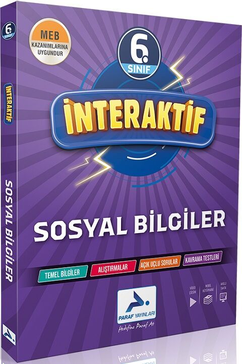 6. Sınıf İnteraktif Sosyal Bilgiler Soru Kütüphanesi Paraf Yayınları