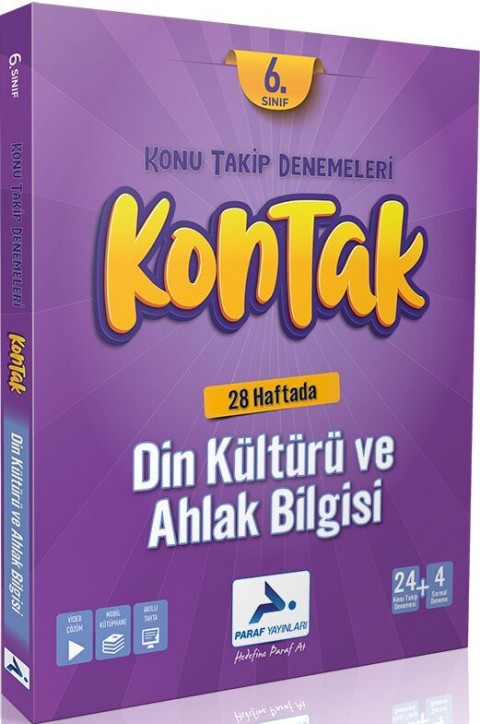 6. Sınıf Kontak Din Kültürü ve Ahlak Bilgisi Denemeleri Paraf Yayınları