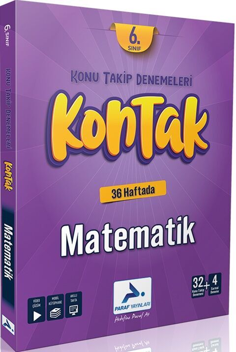 6. Sınıf Kontak Matematik Denemeleri Paraf Yayınları