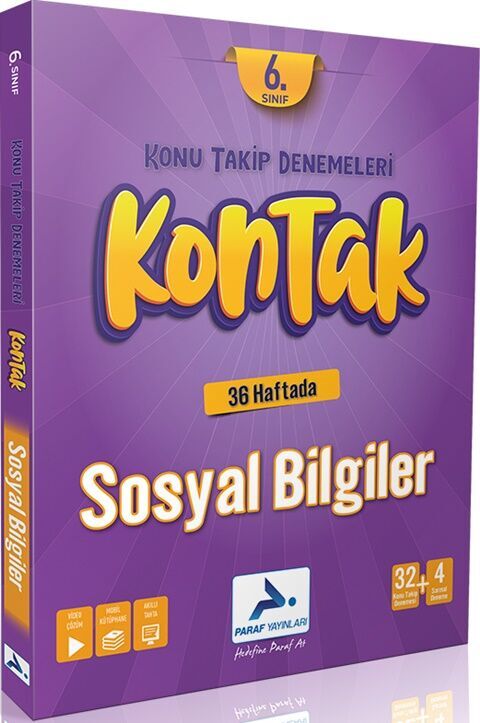 6. Sınıf Kontak Sosyal Bilgiler Denemeleri Paraf Yayınları