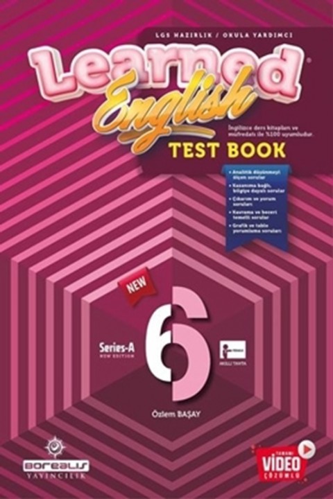 6. Sınıf Learned English Test Book Borealis Yayınları