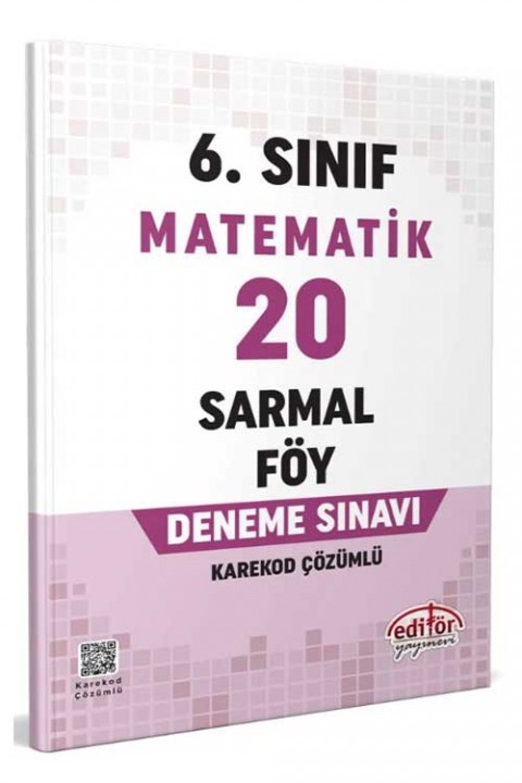 6. Sınıf Matematik 20 Sarmal Föy Deneme Sınavı Editör Yayınları