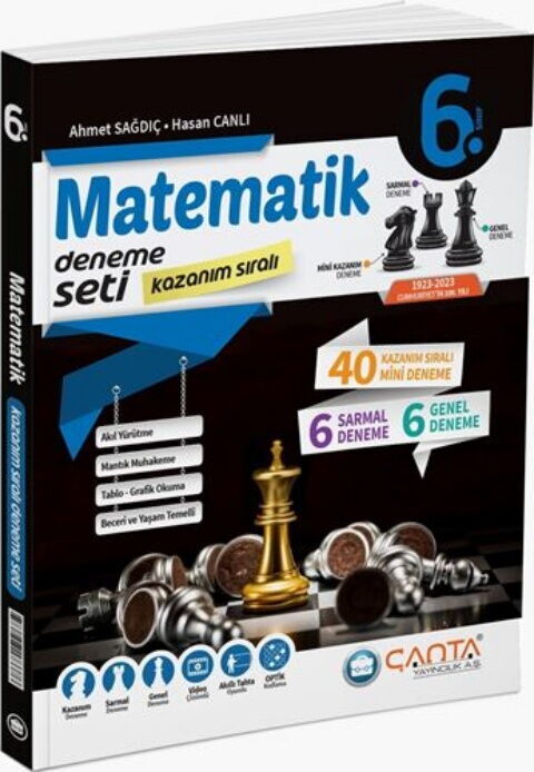 6. Sınıf Matematik Kazanım Sıralı Deneme Seti Çanta Yayınları