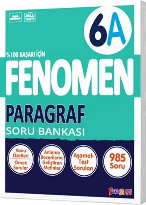 6. Sınıf Paragraf Fenomen A Soru Bankası Fenomen Yayınları