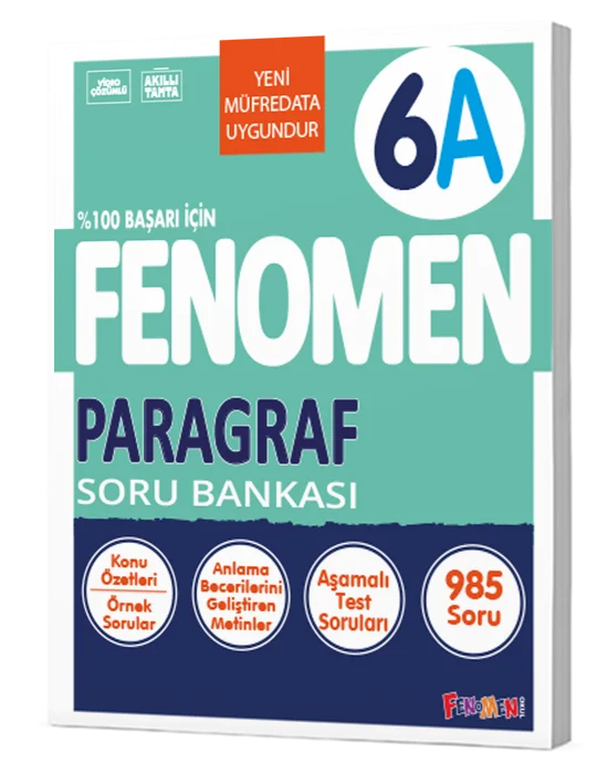 6. Sınıf Paragraf Fenomen A Soru Bankası Fenomen Yayınları