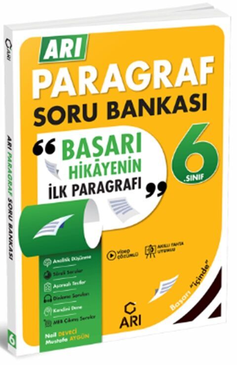 6. Sınıf Paragraf Soru Bankası Arı Yayınları