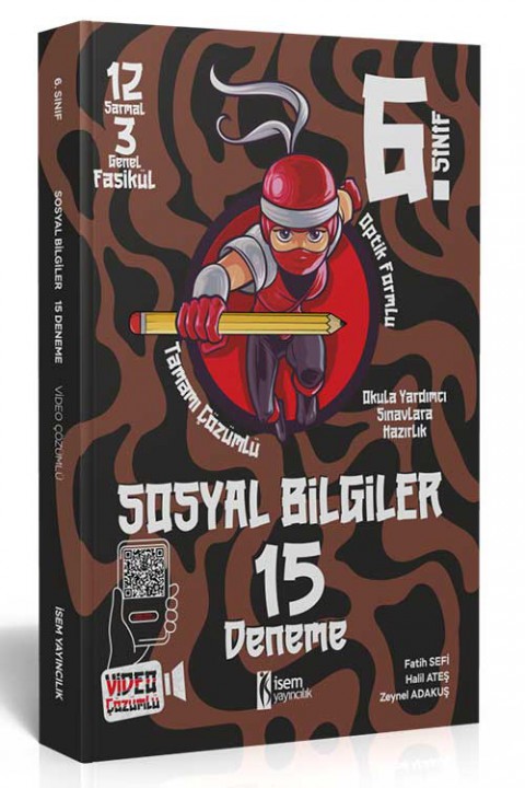 6. Sınıf Sosyal Bilgiler 15 Deneme İsem Yayıncılık