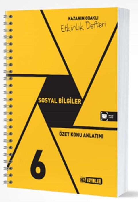 6. Sınıf Sosyal Bilgiler Etkinlik Defteri Hız Yayınları