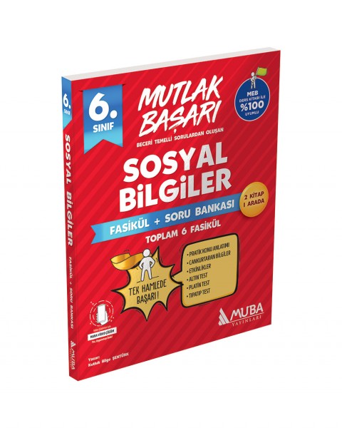 6. Sınıf Sosyal Bilgiler Fasikül Soru Bankası Muba Yayınları
