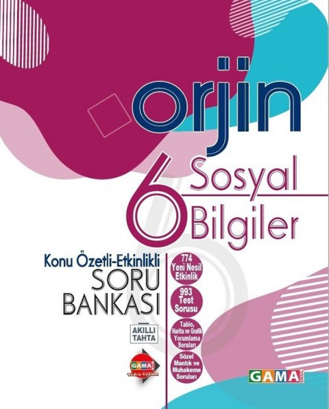 6. Sınıf Sosyal Bilgiler Orjin Konu Özetli Etkinlikli Soru Bankası Kurmay Elt Yayınları