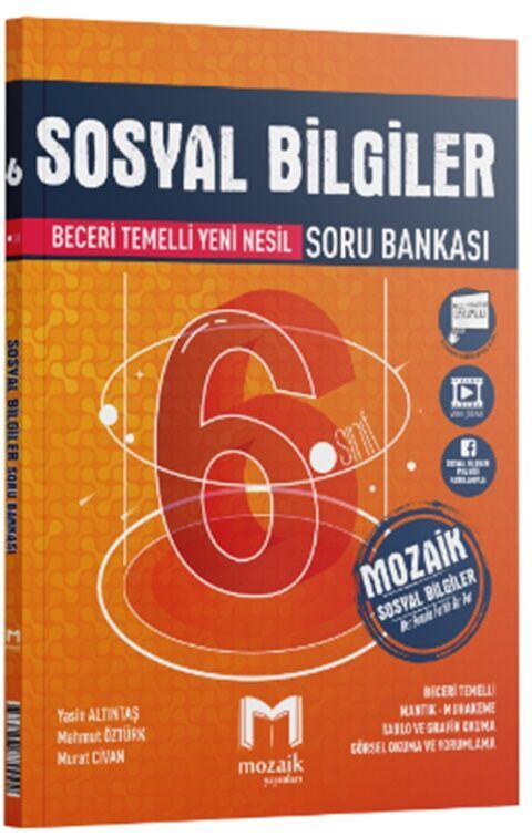 6. Sınıf Sosyal Bilgiler Soru Bankası Mozaik Yayınları