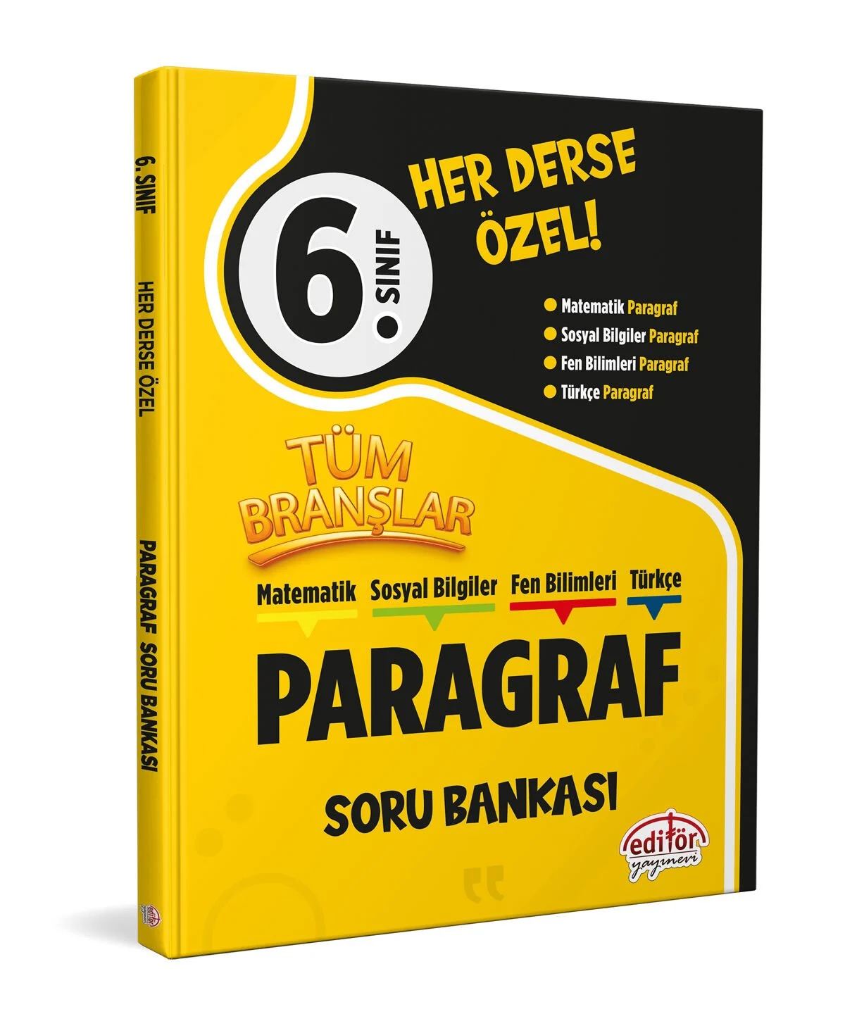 6. Sınıf Tüm Branşlar Paragraf Soru Bankası Editör Yayınları