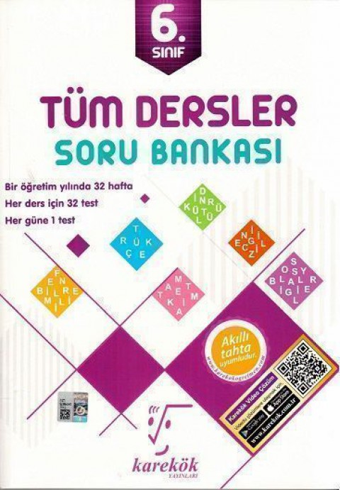 6. Sınıf Tüm Dersler Soru Bankası Karekök Yayınları