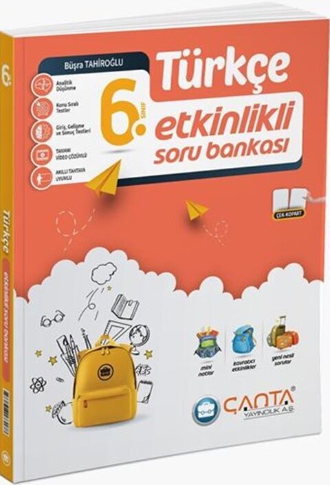 6. Sınıf Türkçe Etkinlikli Soru Bankası Çanta Yayınları