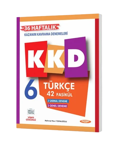 6. Sınıf Türkçe Haftalık Kazanım Kavrama Denemeleri Kurmay Elt Yayınları