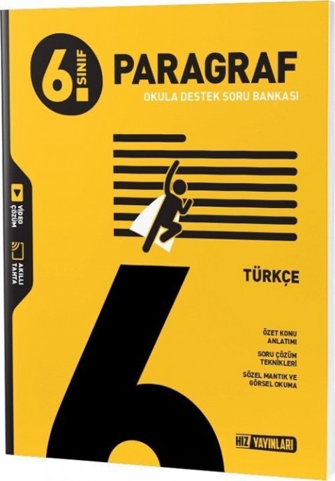 6. Sınıf Türkçe Paragraf Soru Bankası Hız Yayınları