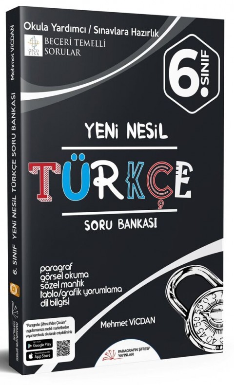 6. Sınıf Türkçe Soru Bankası Paragrafın Şifresi Yayınları