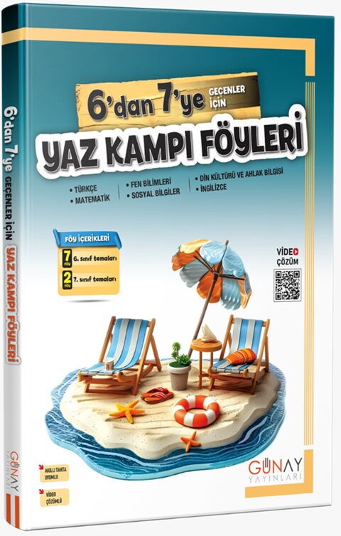 6 dan 7 ye Geçenler İçin Bumerang Yaz Kampı Föyleri Günay Yayınları
