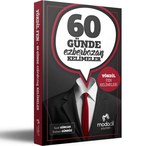 60 Günde Ezberbozan YökDİL Fen Kelimeleri Modadil Yayınları