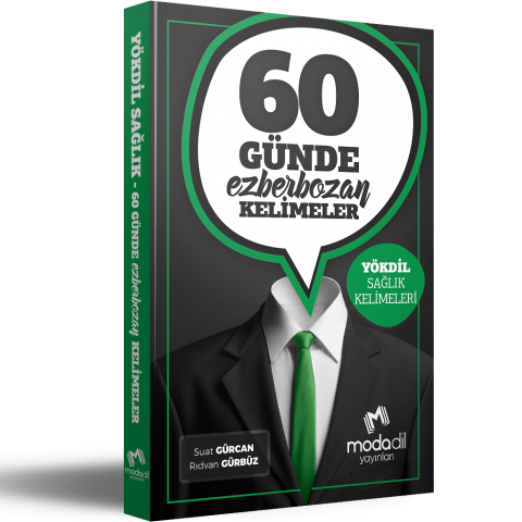 60 Günde Ezberbozan YökDİL Sağlık Kelimeleri Modadil Yayınları