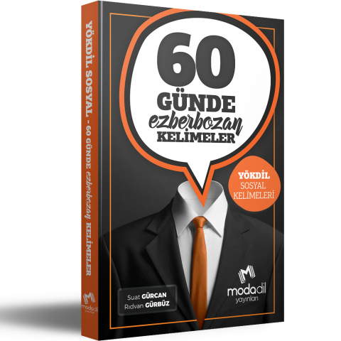 60 Günde Ezberbozan YökDİL Sosyal Kelimeleri Modadil Yayınları