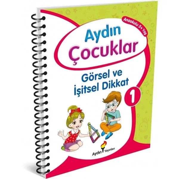 Çocuklar Görsel Ve İşitsel Dikkat 1 Anaokulu 5+ Yaş Aydın Yayınları
