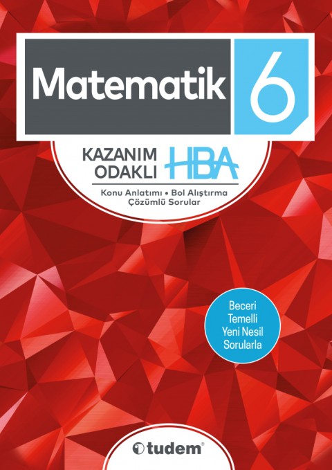 6.Sınıf Matematik Kazanım Odaklı HBA Tudem Eğitim