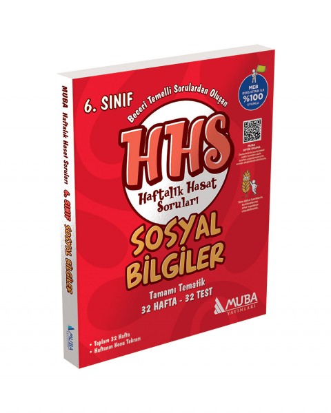 6.Sınıf Sosyal Bilgiler Haftalık Hasat Soruları (HHS) Muba Yayınları