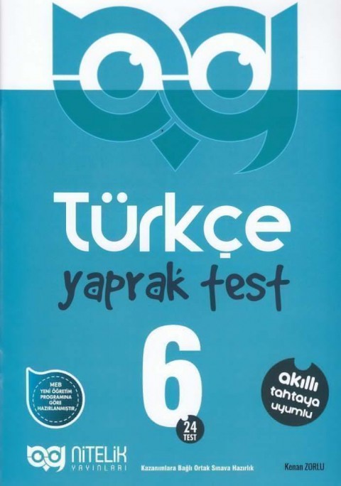 6.Sınıf Türkçe Yaprak Test Nitelik Yayınları