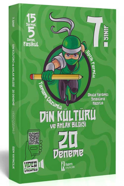 7. Sınıf Din Kültürü ve Ahlak Bilgisi 20 Deneme İsem Yayıncılık