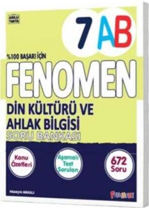 7. Sınıf Din Kültürü ve Ahlak Bilgisi Fenomen A ve B Soru Bankası Fenomen Yayınları