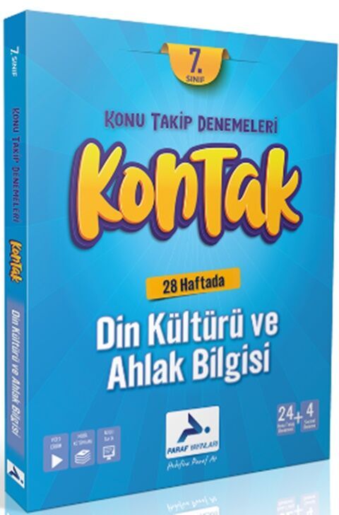 7. Sınıf Din Kültürü ve Ahlak Bilgisi Kontak Denemeleri Paraf Yayınları