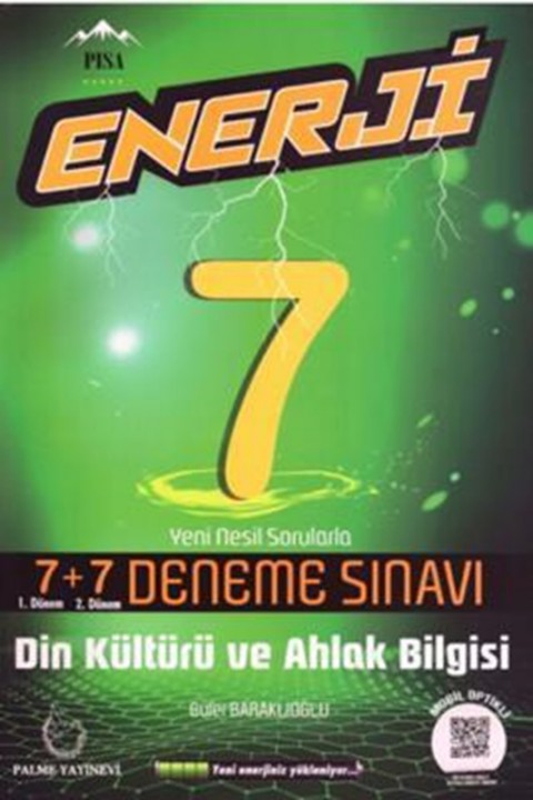 7. Sınıf Enerji Din Kültürü ve Ahlak Bilgisi 7+7 Deneme Sınavı Palme Yayınları