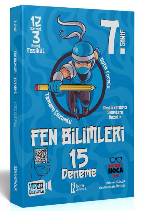 7. Sınıf Fen Bilimleri 15 Deneme İsem Yayıncılık