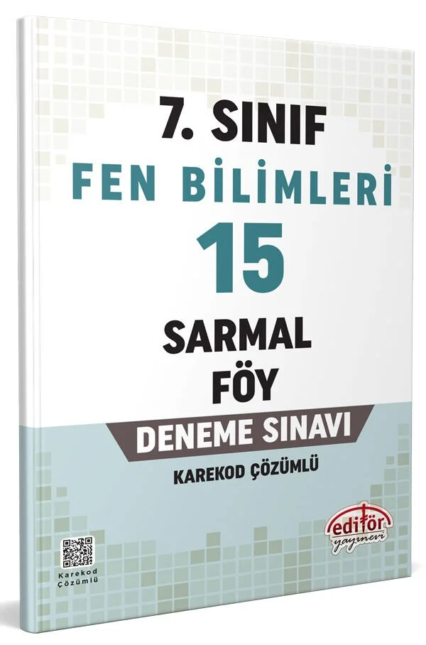 7. Sınıf Fen Bilimleri 15 Sarmal Föy Deneme Sınavı Editör Yayınları