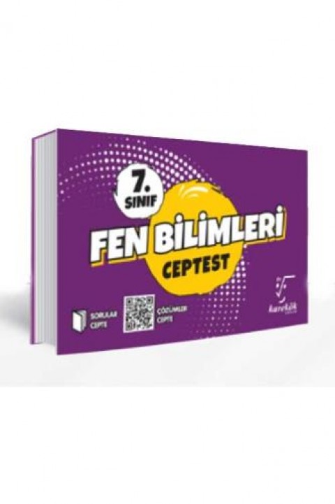 7. Sınıf Fen Bilimleri Cep Test Karekök Yayınları