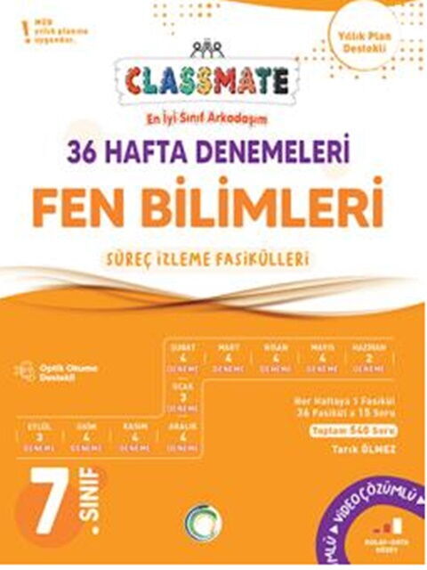 Okyanus 7. Sınıf Fen Bilimleri Classmate 36 Hafta Denemeleri Okyanus Yayınları