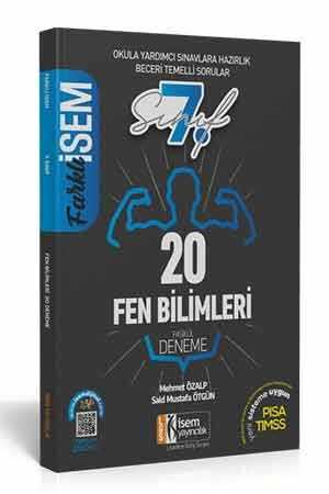 7. Sınıf Fen Bilimleri Farklı İsem Tamamı Çözümlü 20 Fasikül Deneme İsem Yayıncılık