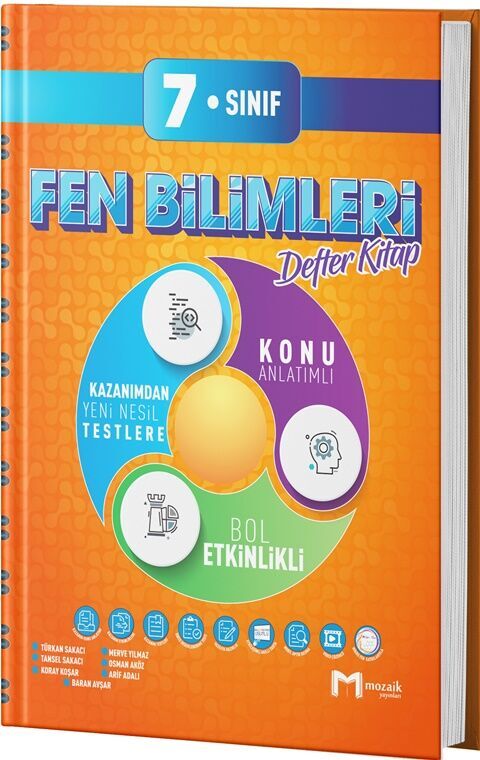 7. Sınıf Fen Bilimleri İntro Defter Kitap Mozaik Yayınları