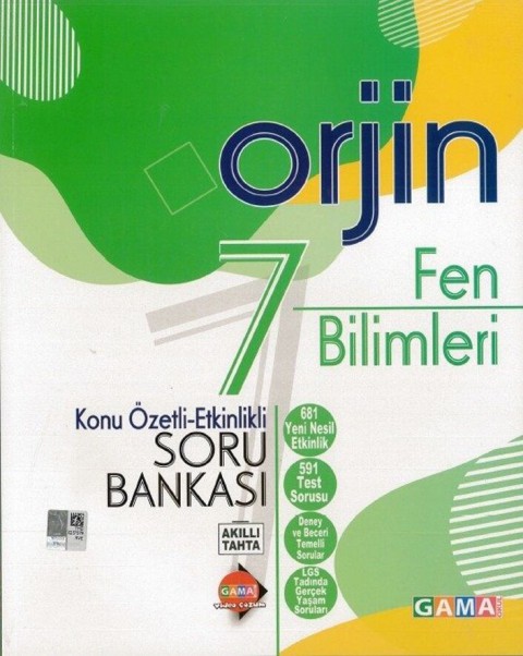 7. Sınıf Fen Bilimleri Orjin Konu Özetli Etkinlikli Soru Bankası Kurmay Elt Yayınları