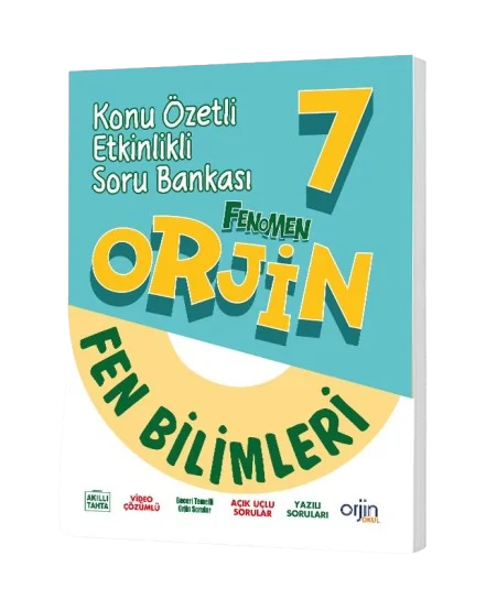 7. Sınıf Fen Bilimleri Soru Bankası Orjin Yayınları